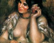 皮埃尔 奥古斯特 雷诺阿 : Gabrielle with a Rose